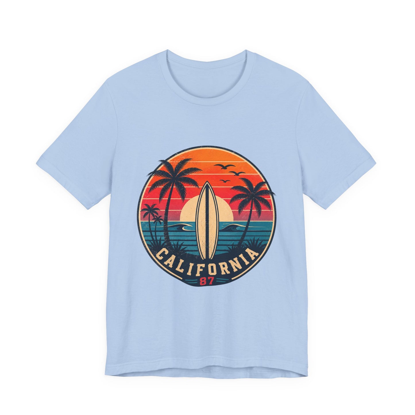California 87 Surf Vibes Retro T-Shirt