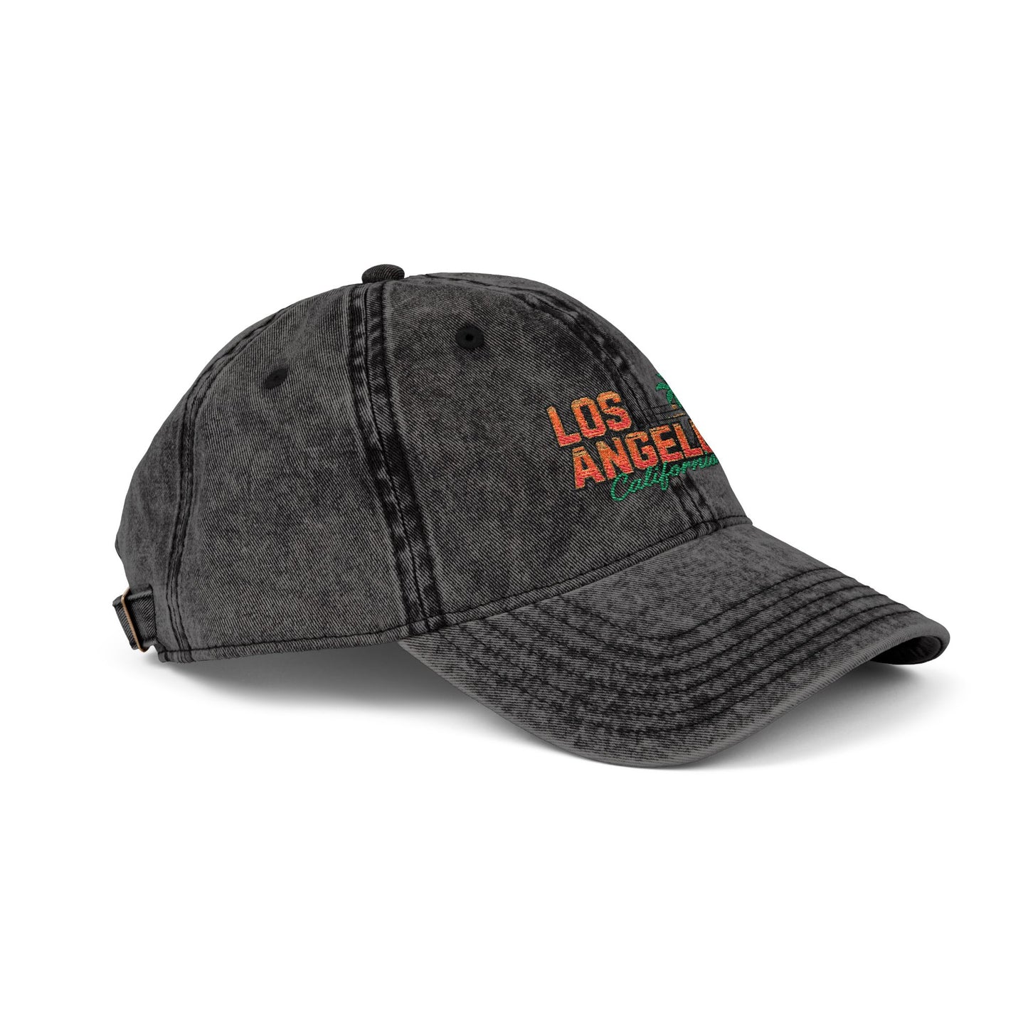 Los Angeles California Vintage Embroidered Cap