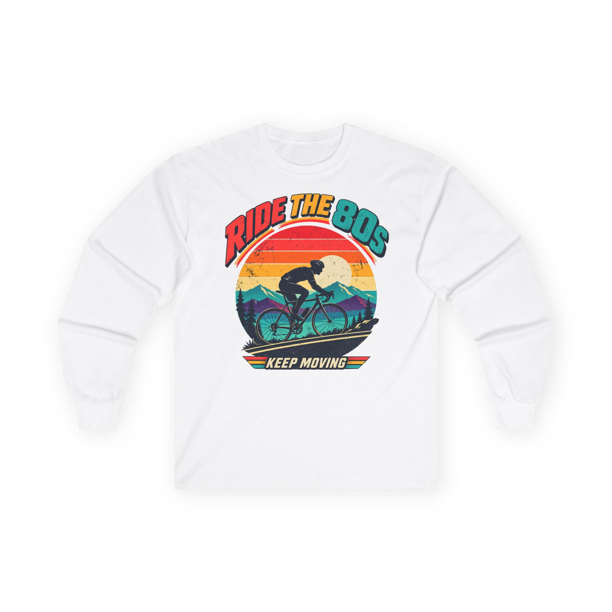 Ride the 80s – Retro Cycling Long Sleeve Shirt