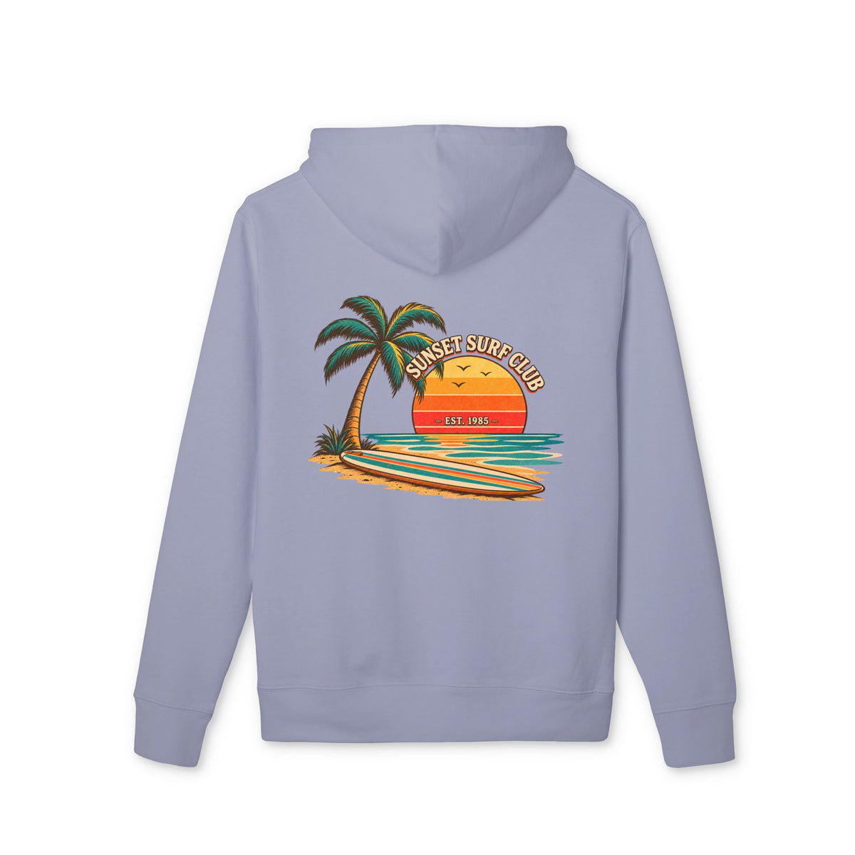 Sunset Surf Club – Premium Hoodie.