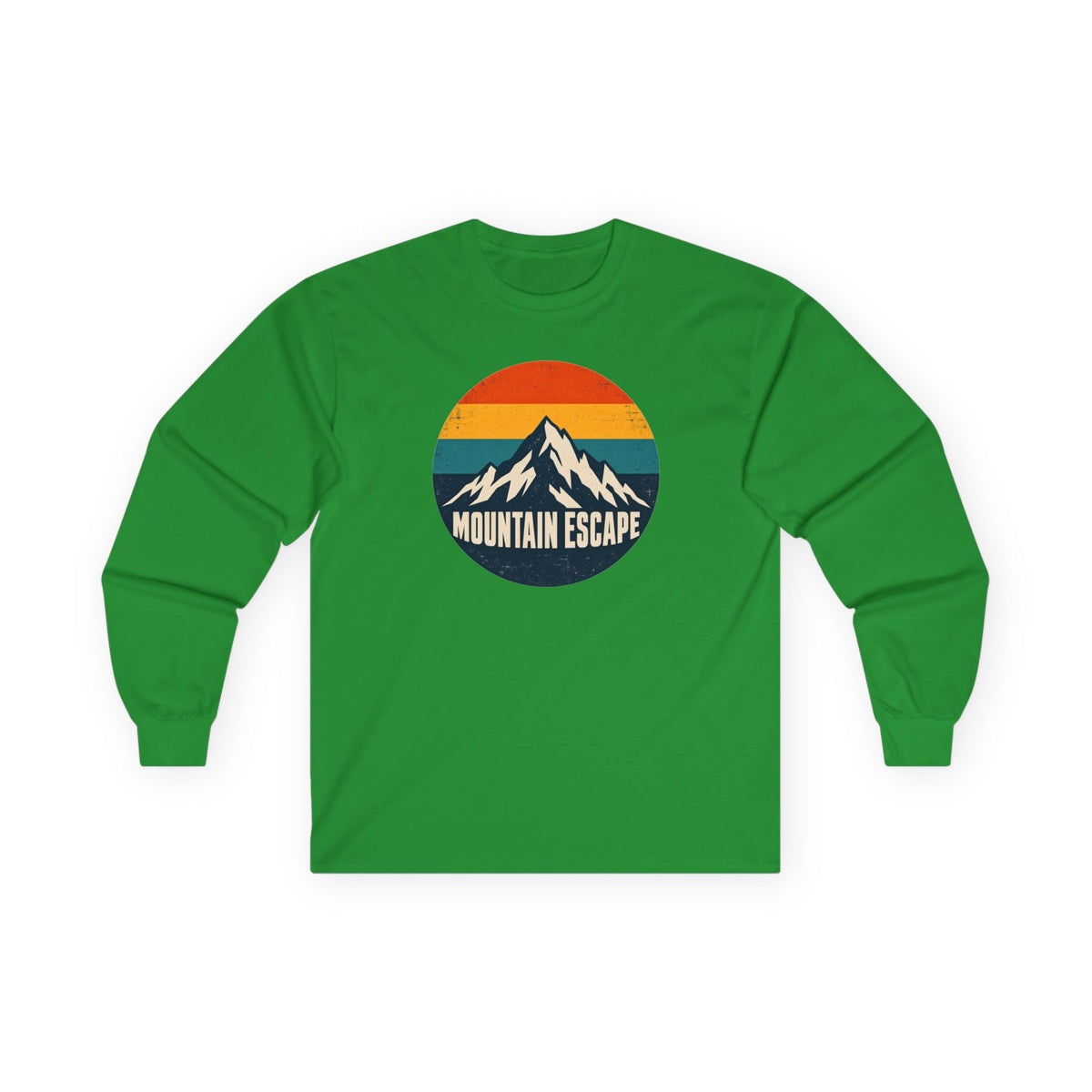 Mountain Escape – Retro 80s Long Sleeve T-Shirt