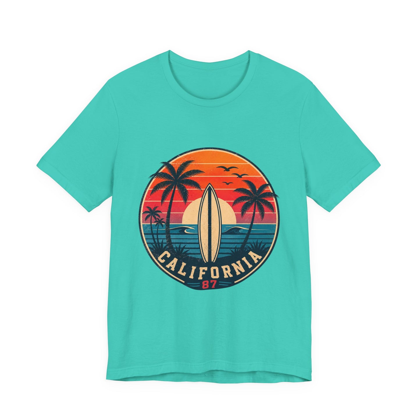 California 87 Surf Vibes Retro T-Shirt