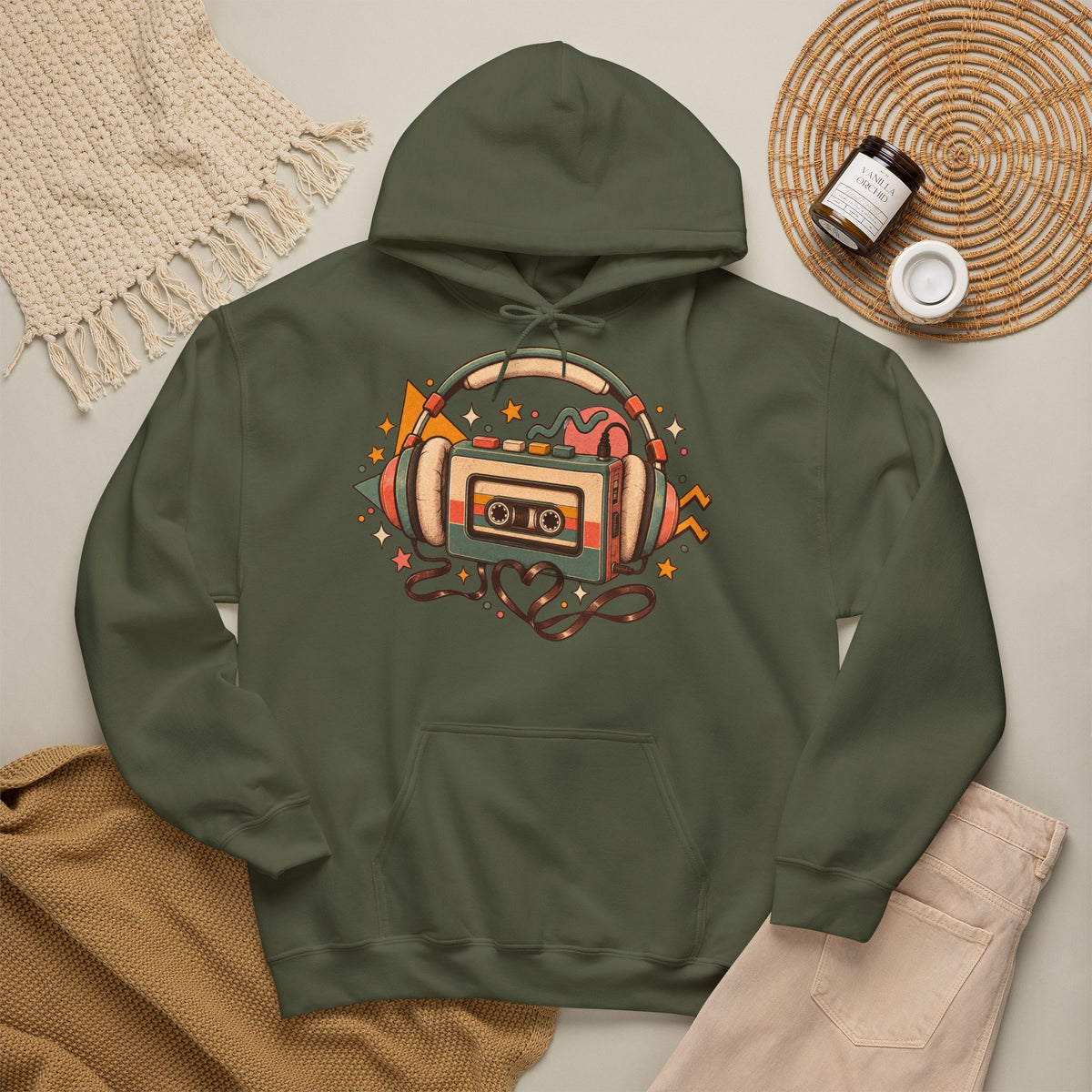 Cozy 80s Walkman Hoodie