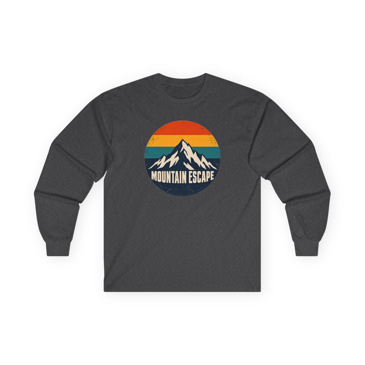 Mountain Escape – Retro 80s Long Sleeve T-Shirt