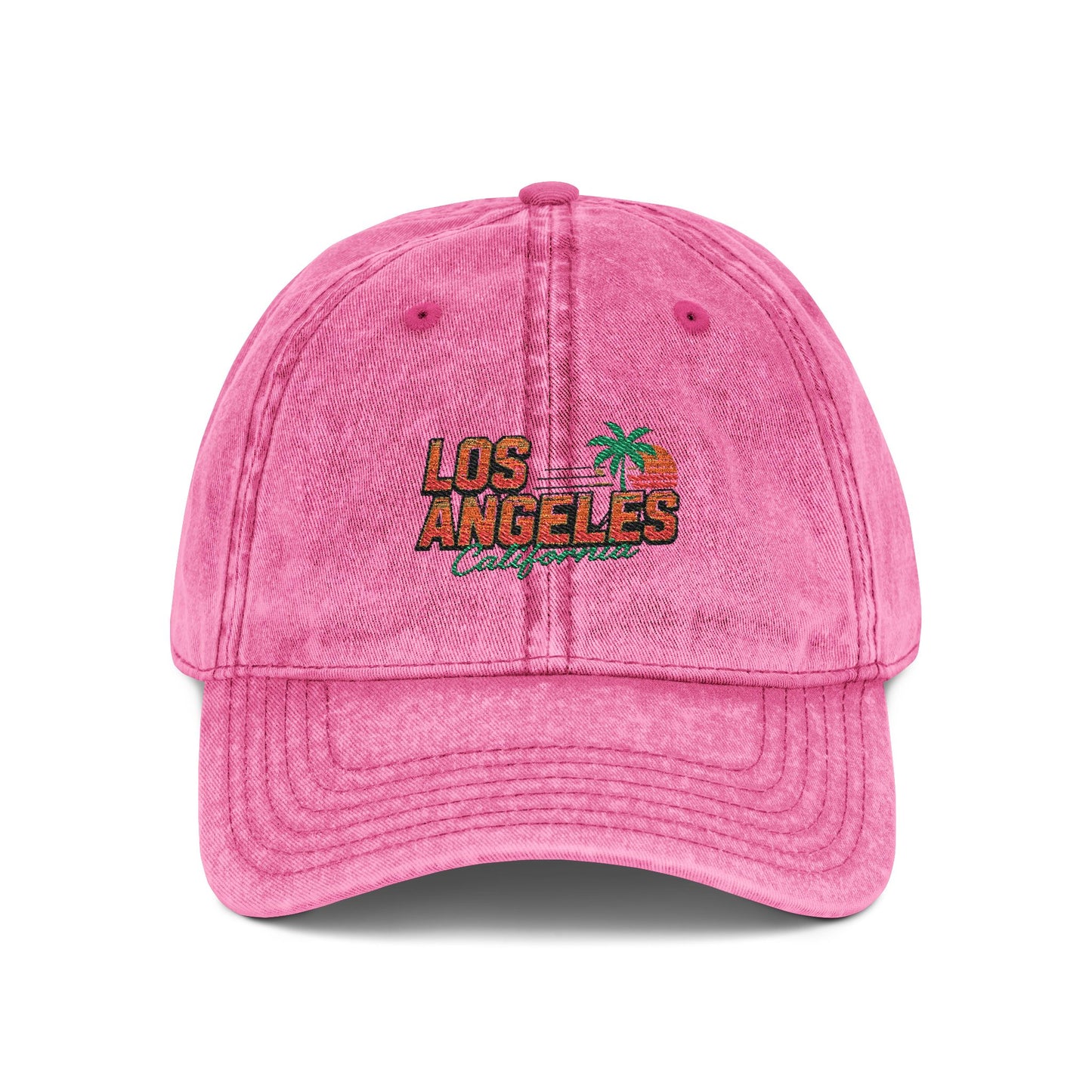 Los Angeles California Vintage Embroidered Cap