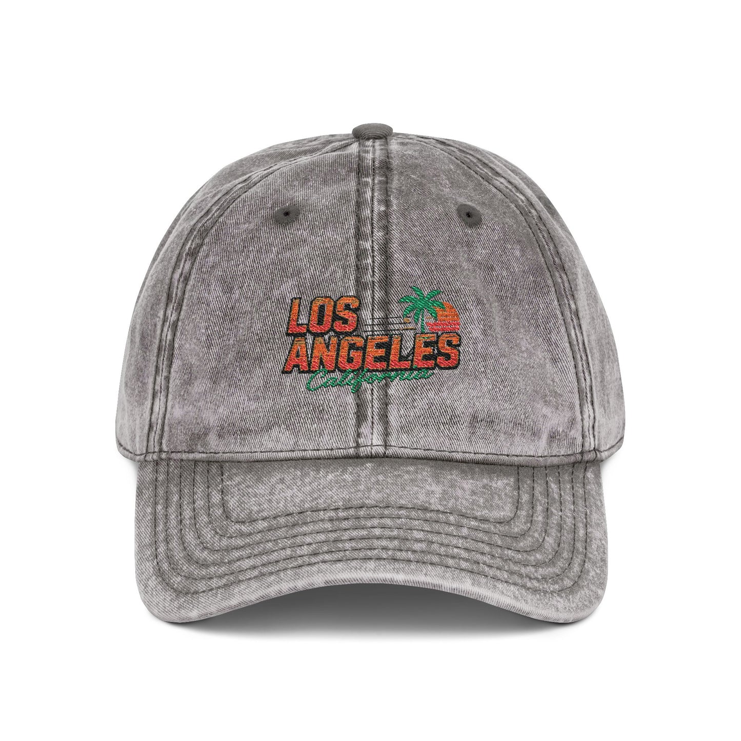 Los Angeles California Vintage Embroidered Cap