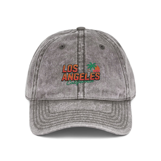 Los Angeles California Vintage Embroidered Cap