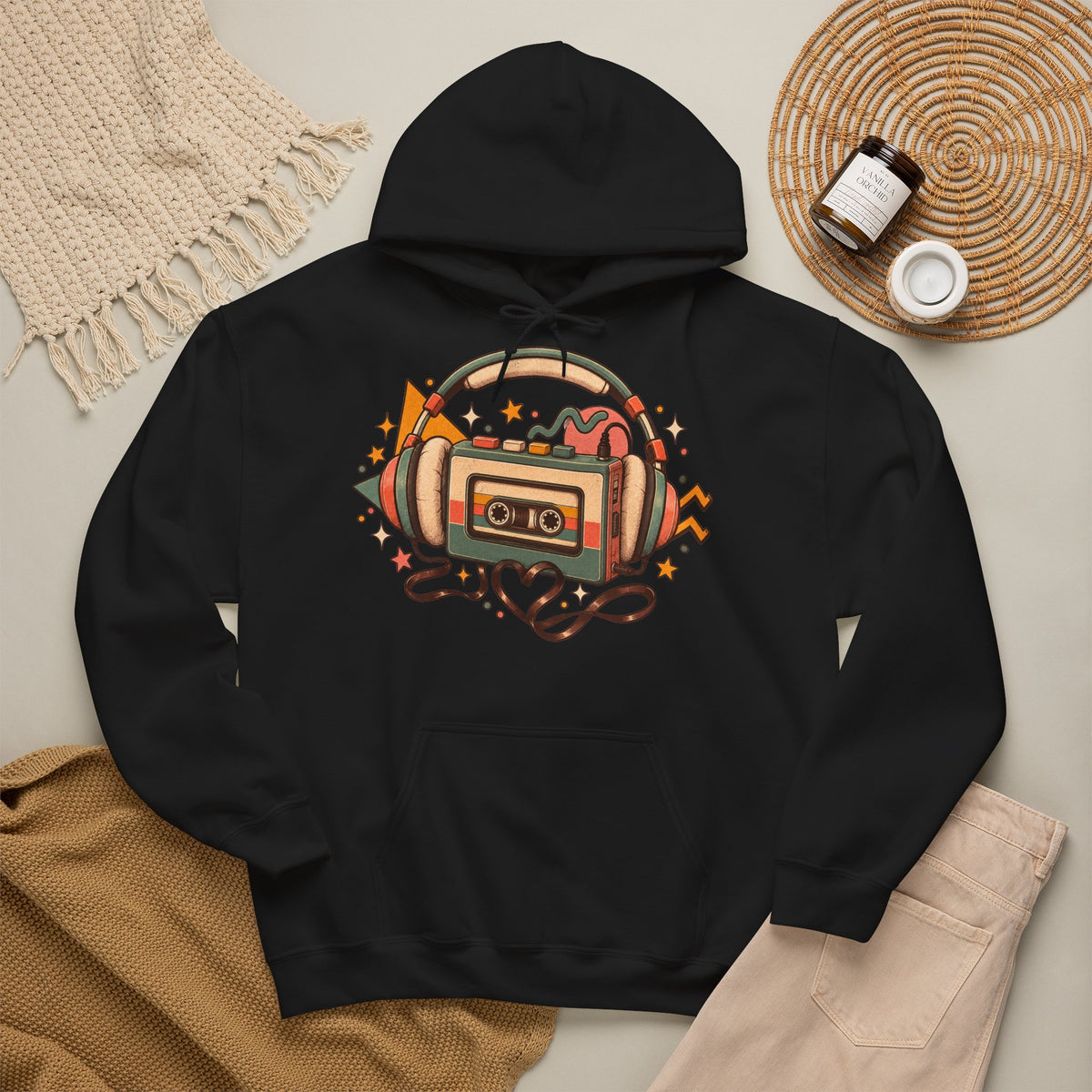 Cozy 80s Walkman Hoodie