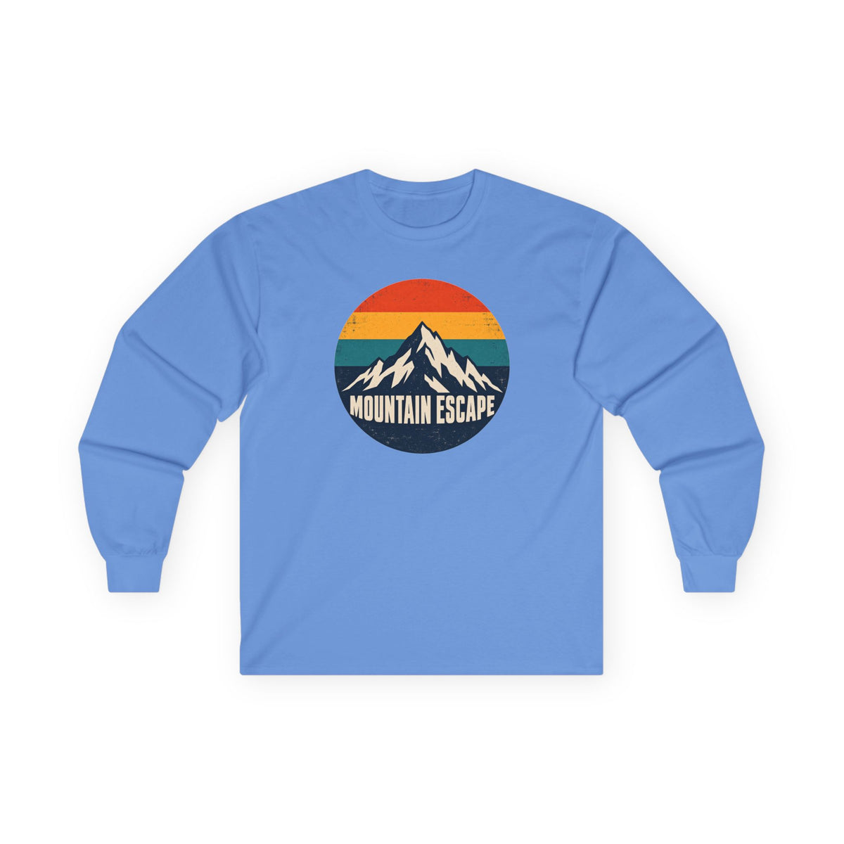 Mountain Escape – Retro 80s Long Sleeve T-Shirt