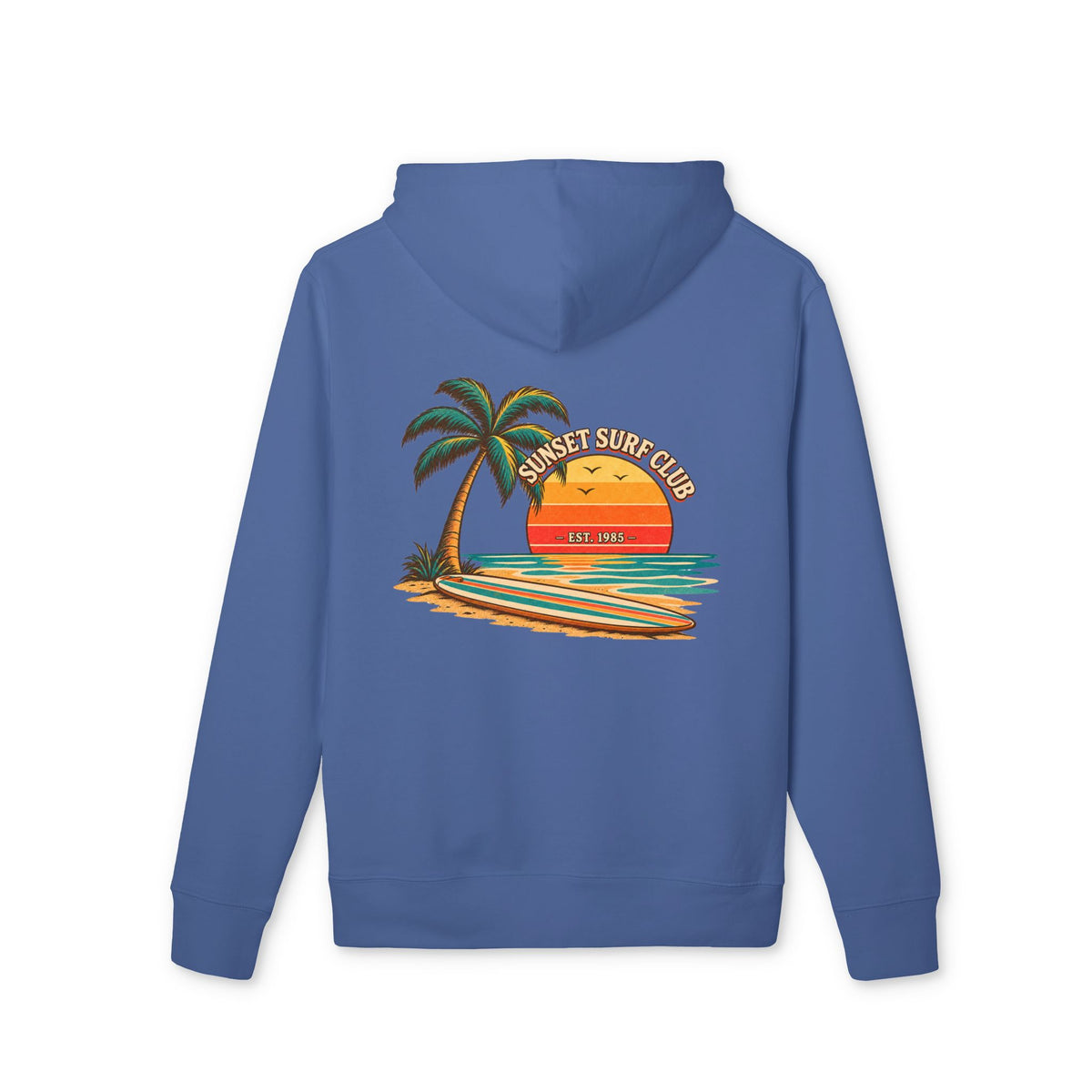 Sunset Surf Club – Premium Hoodie.