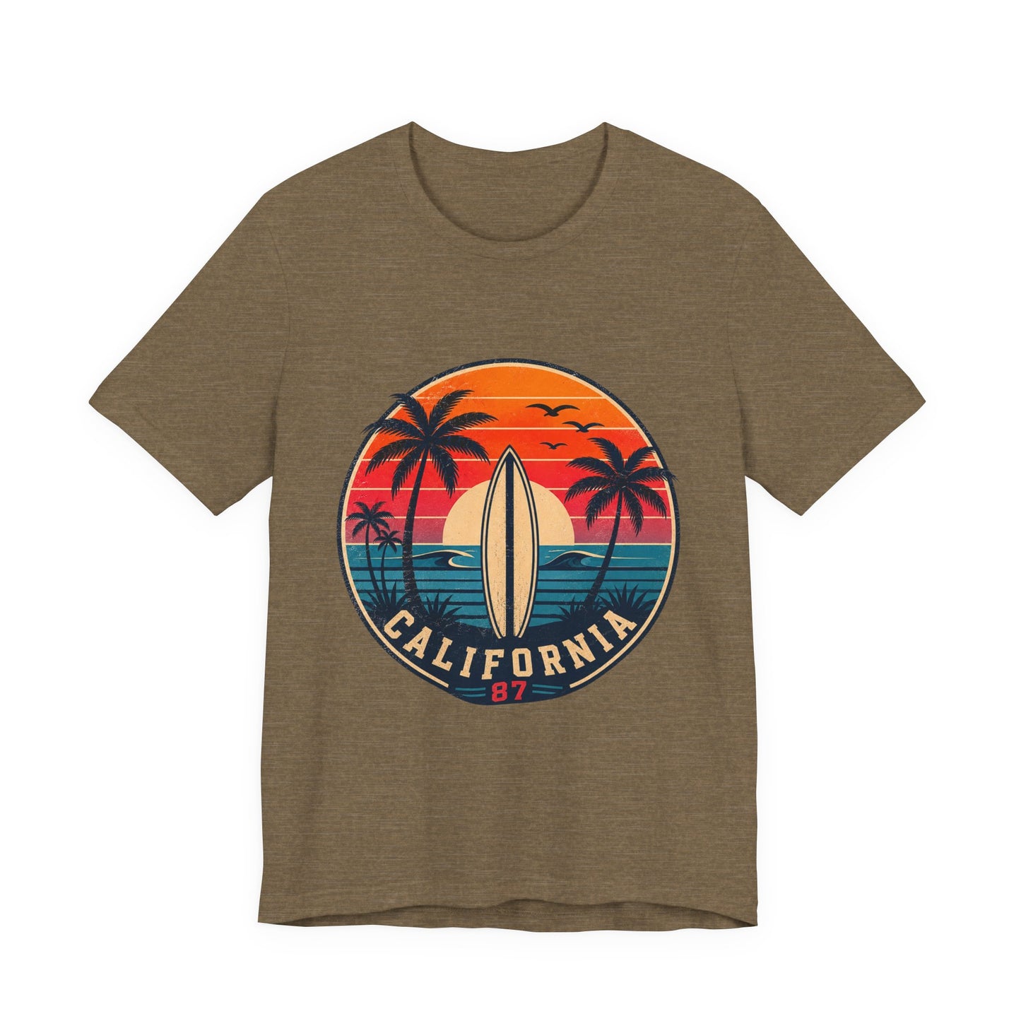 California 87 Surf Vibes Retro T-Shirt