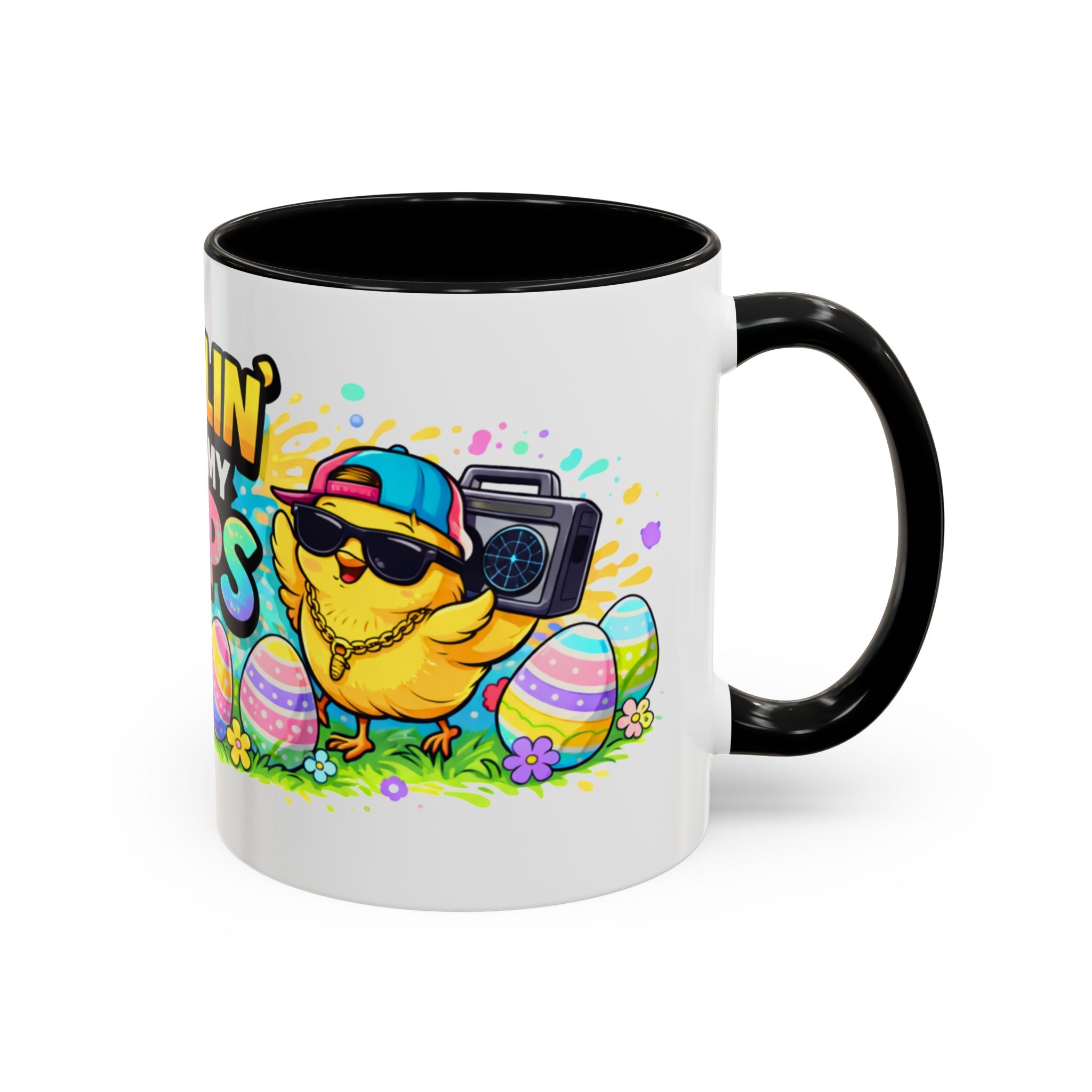 Chillin’ With My Peeps Easter Accent Coffee Mug – Funny Easter Chicks Mug 330 ml EU