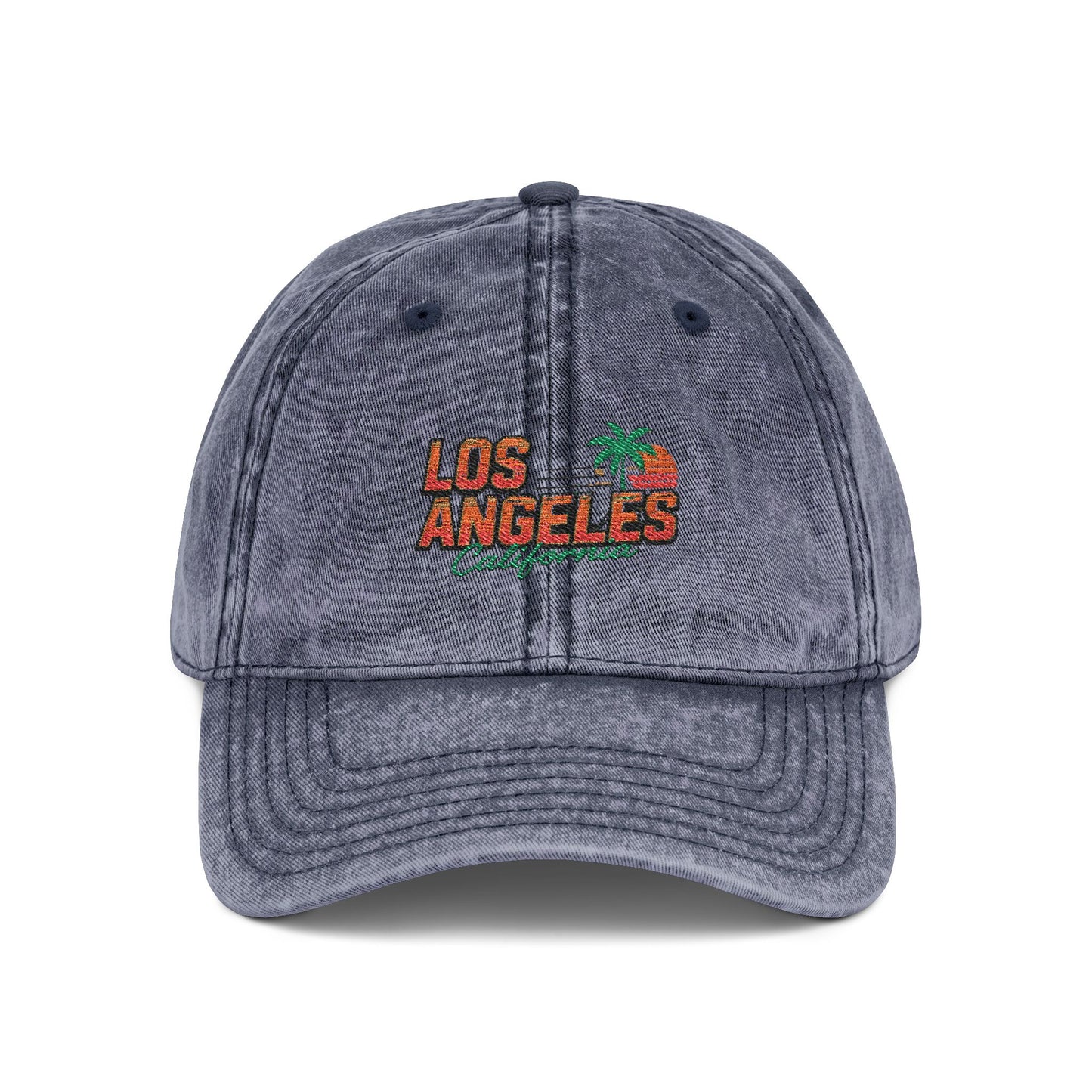 Los Angeles California Vintage Embroidered Cap
