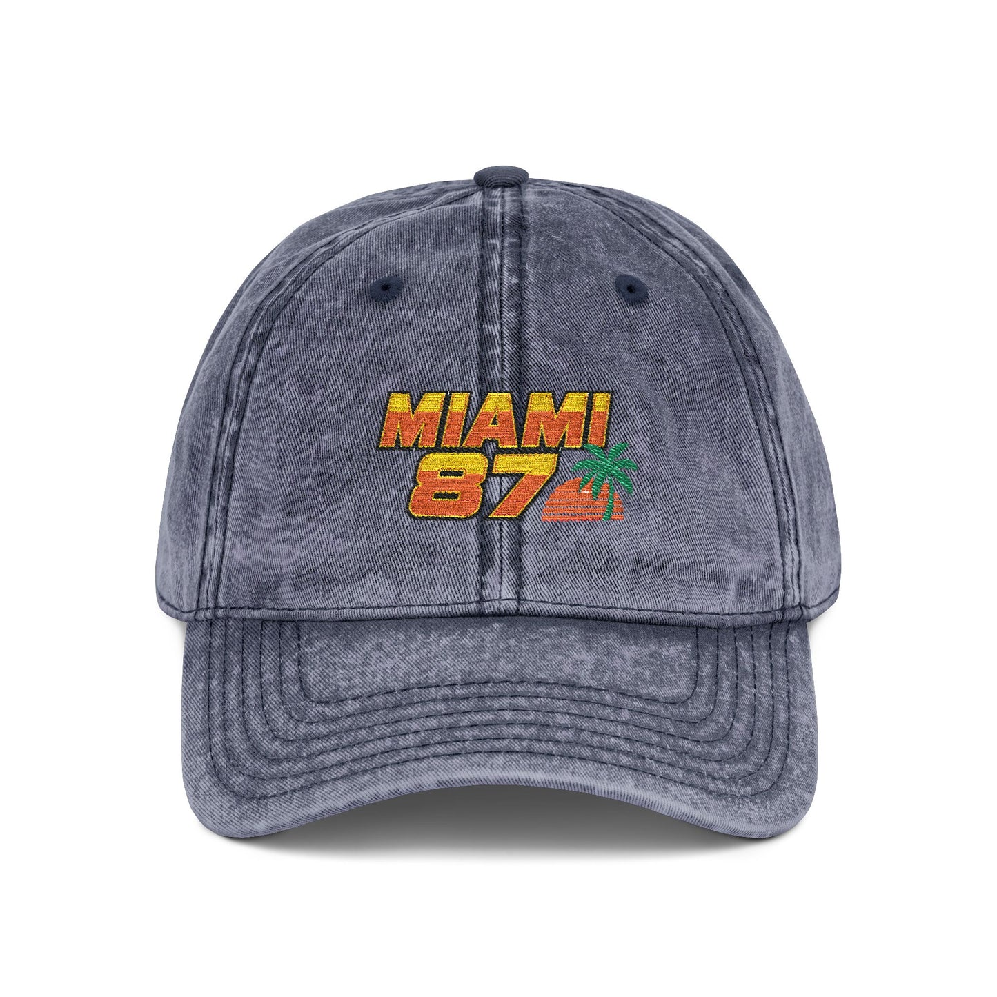 Miami 87 Vintage Embroidered Cap