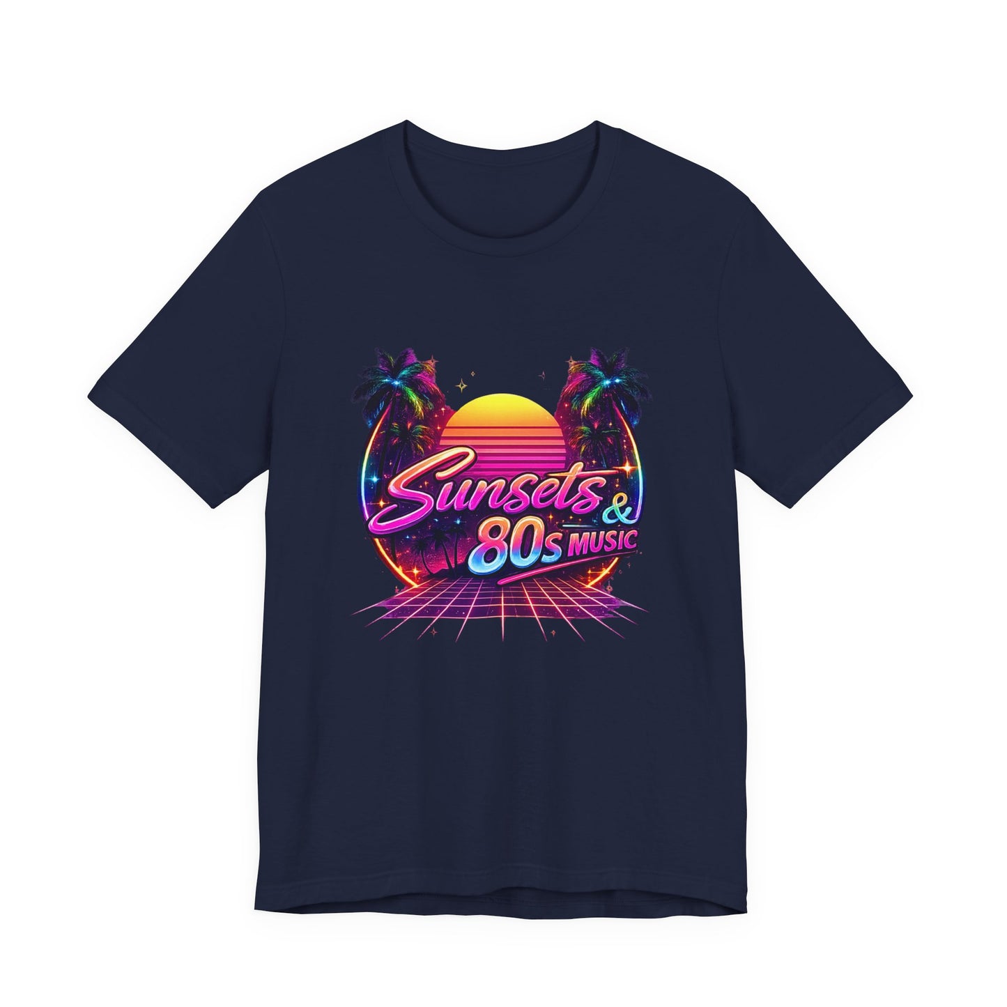 Sunset & 80s Music T-Shirt