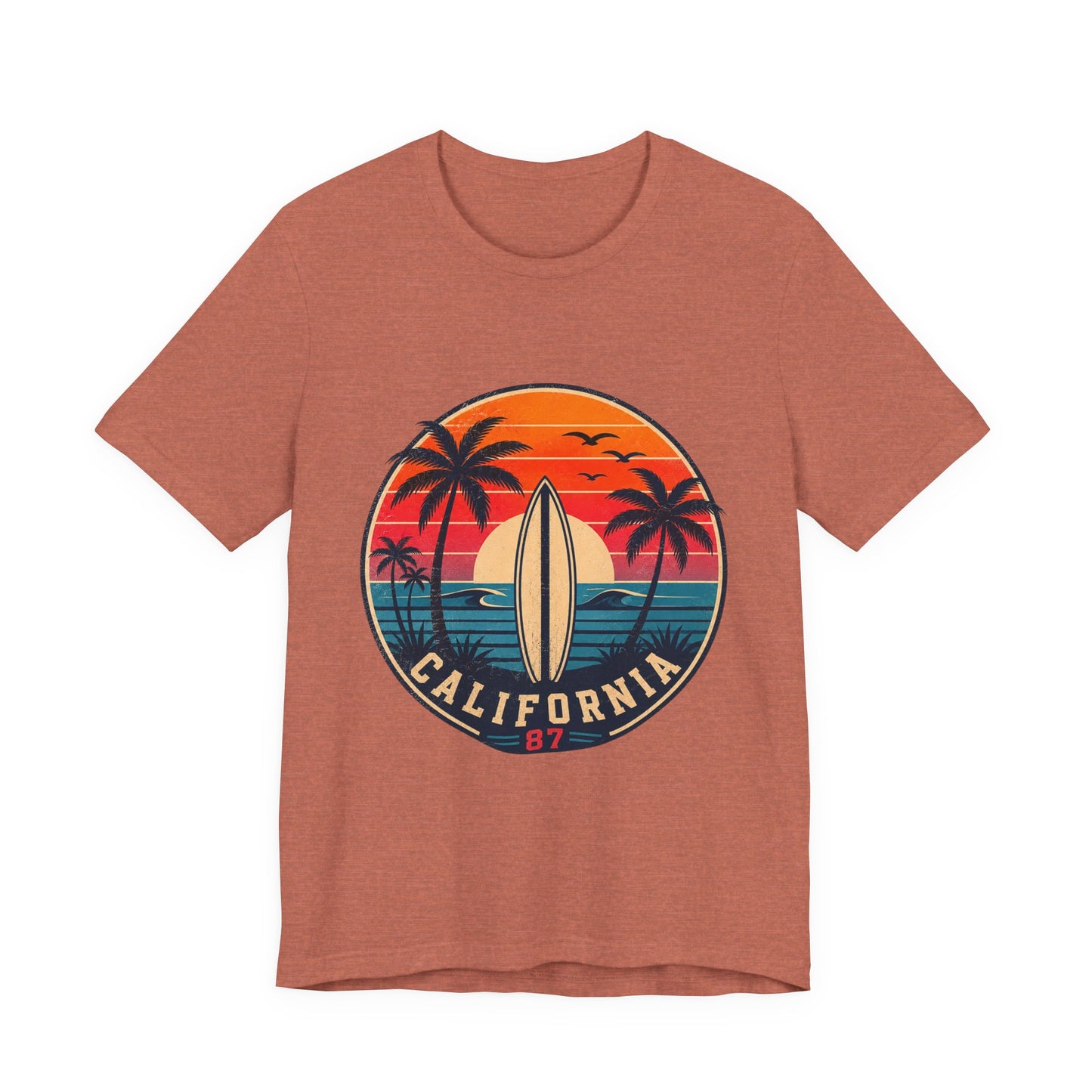 California 87 Surf Vibes Retro T-Shirt