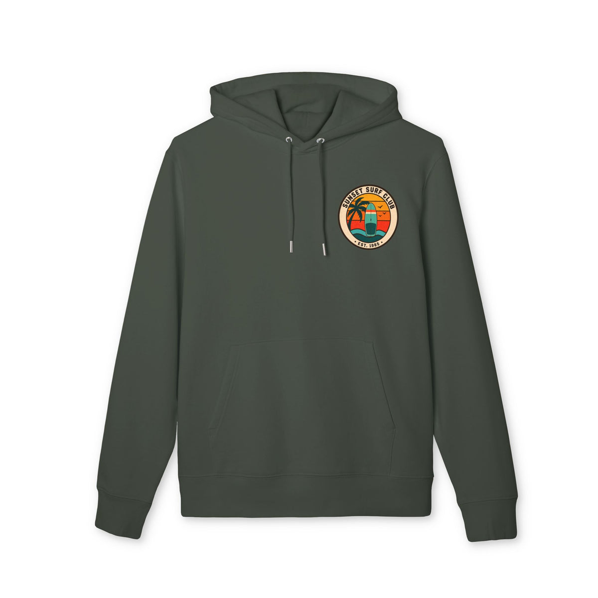 Sunset Surf Club – Premium Hoodie.