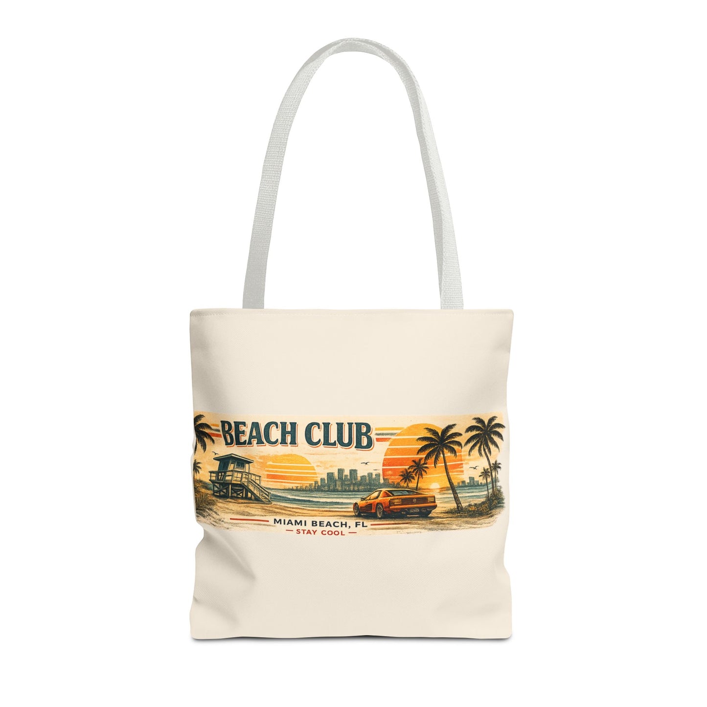 Beach Club Miami 1987 Tote Bag – Vintage Summer Style