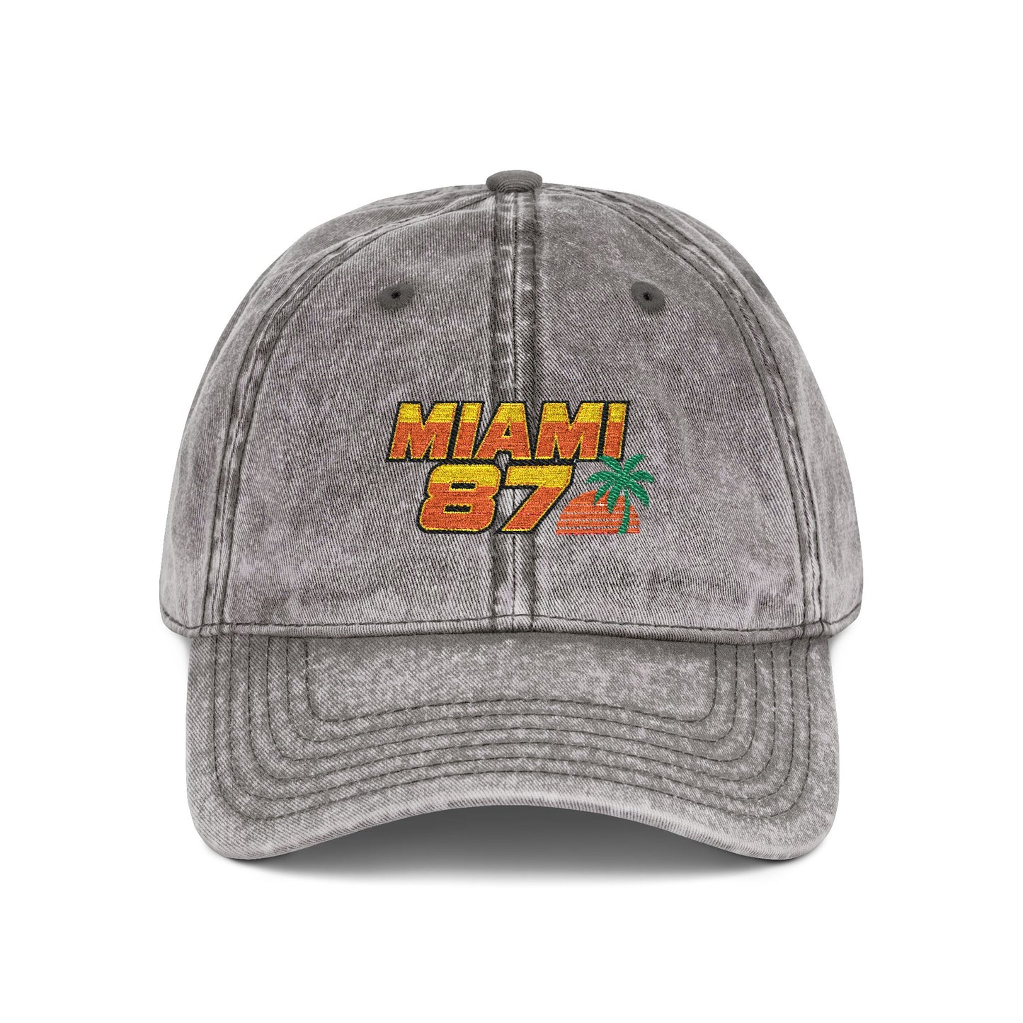 Miami 87 Vintage Embroidered Cap