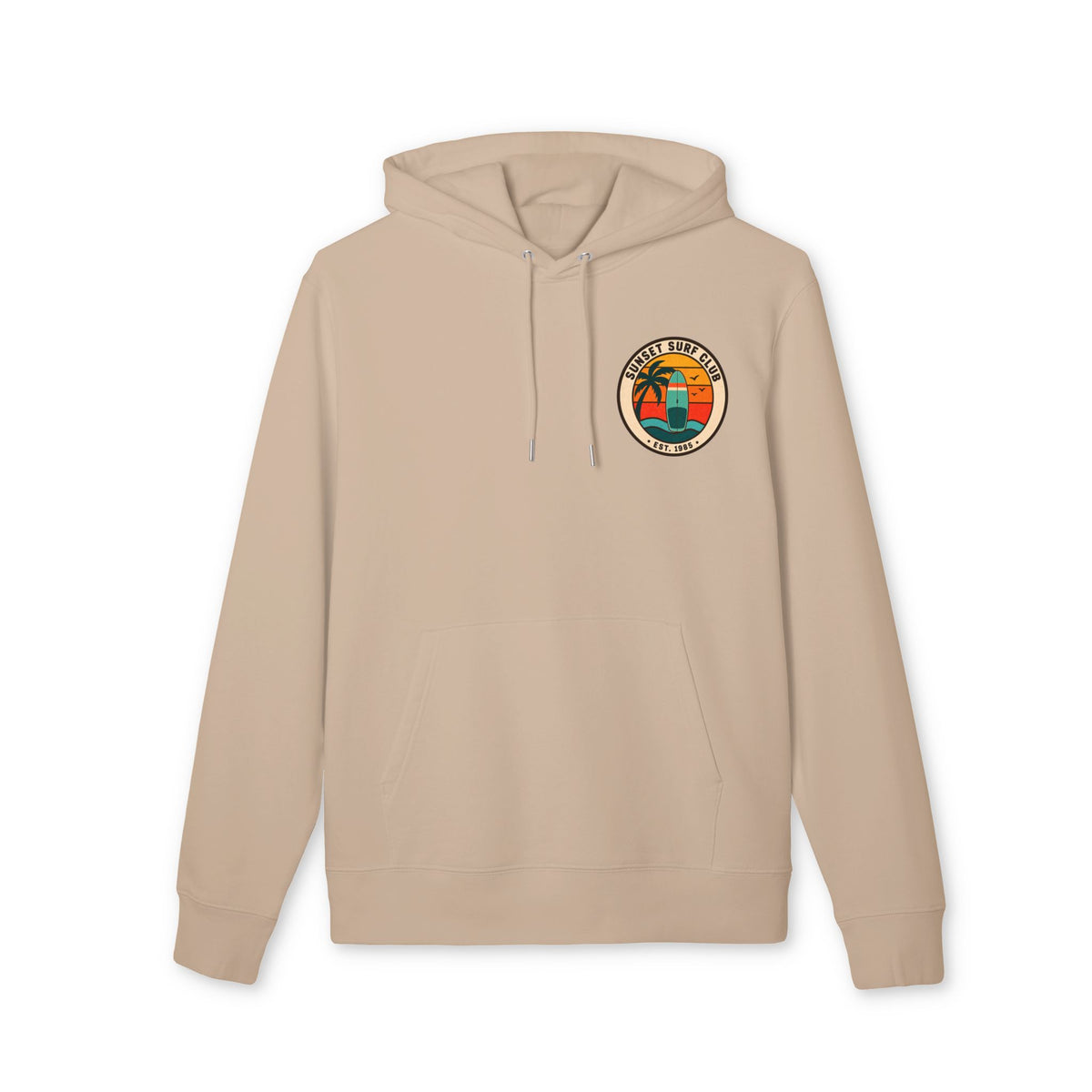 Sunset Surf Club – Premium Hoodie.