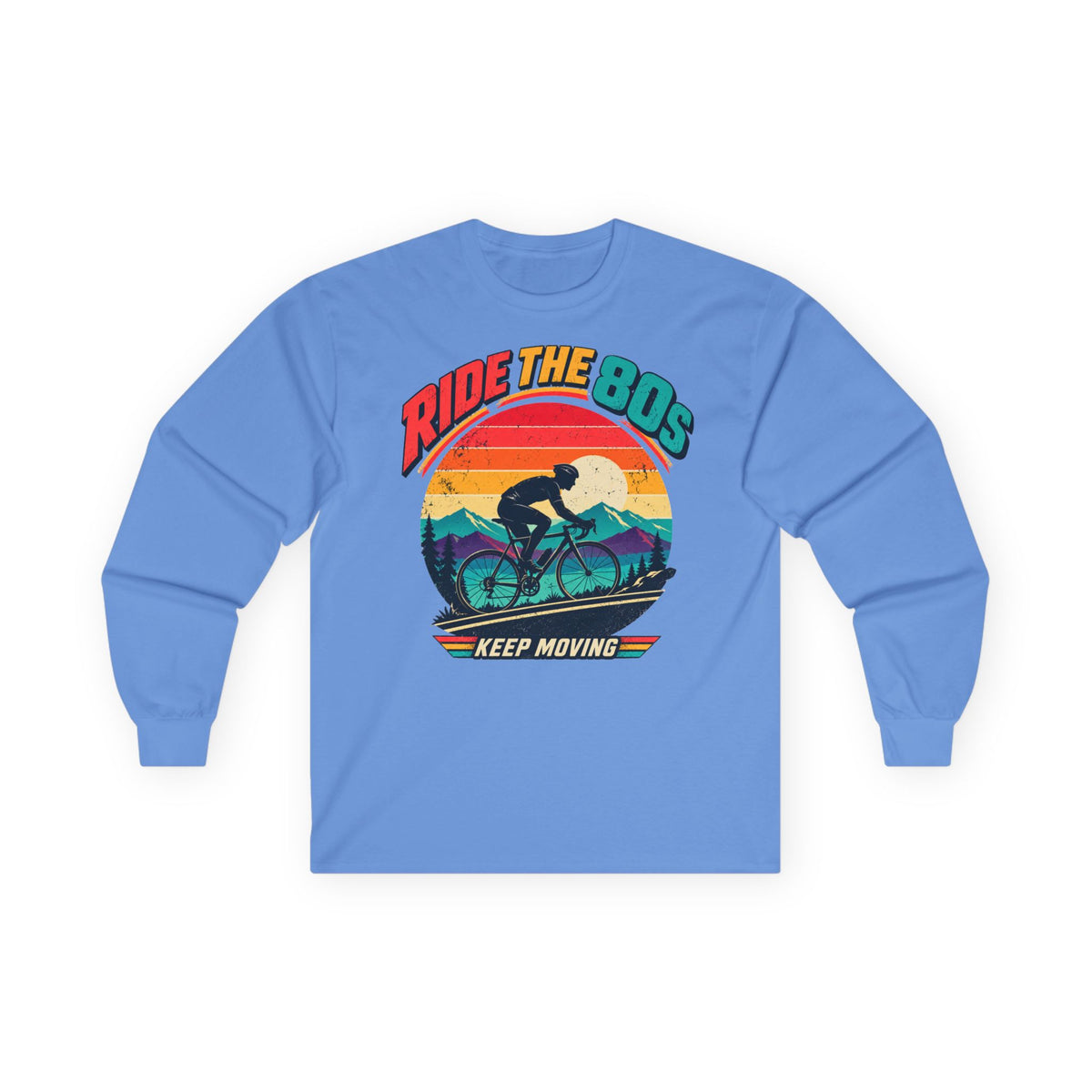 Ride the 80s – Retro Cycling Long Sleeve Shirt