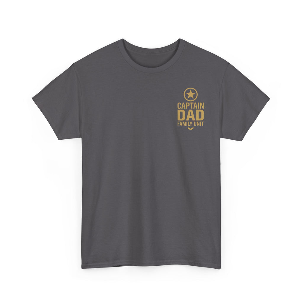 CAPTAIN DAD T-Shirt – Family Unit Military Style | Gildan 5000 Unisex Heavy Cotton Tee