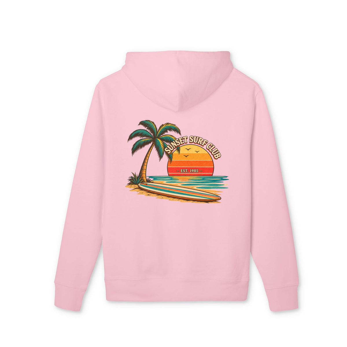 Sunset Surf Club – Premium Hoodie.
