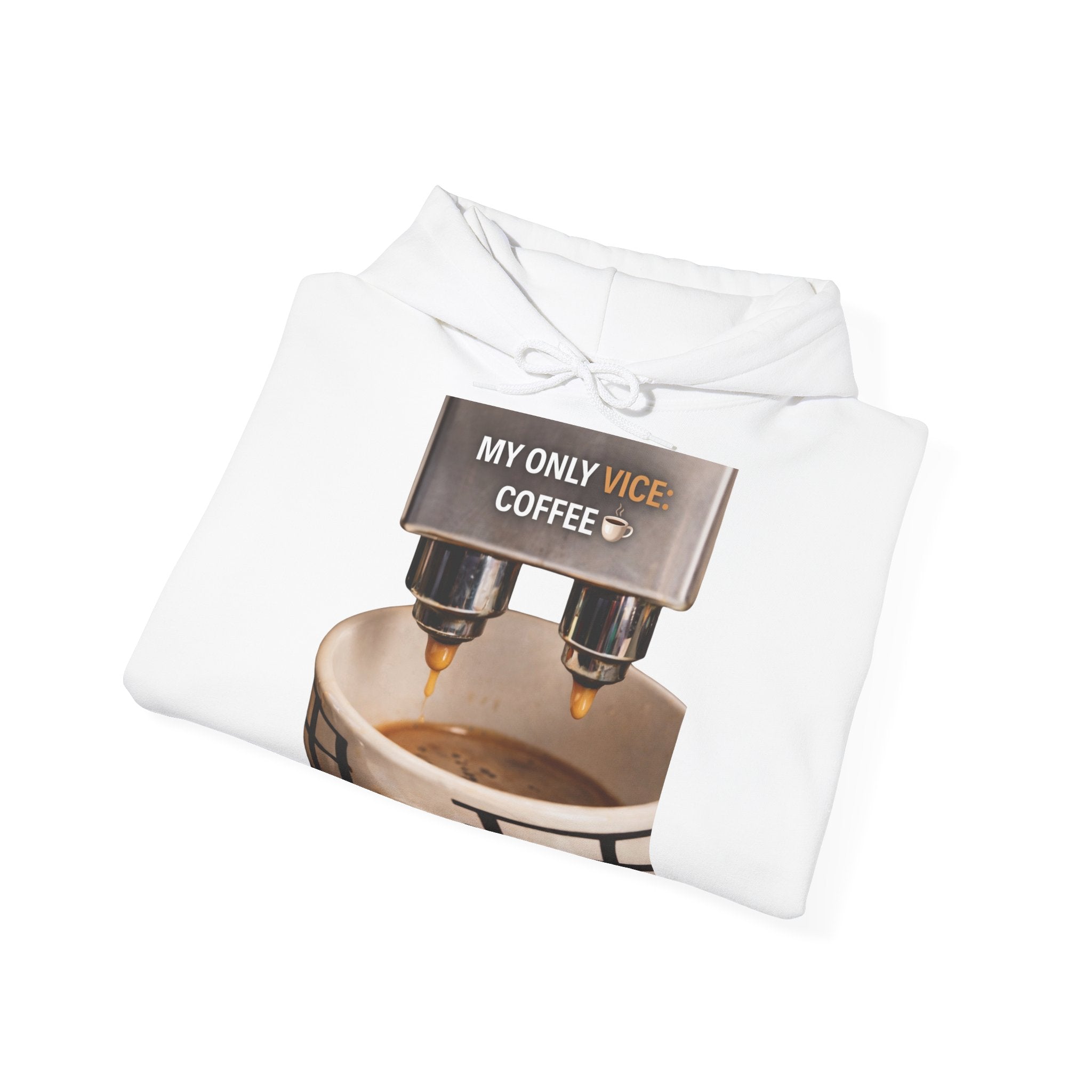 My Only Vice Coffee Hoodie – Funny Coffee Lover Hooded Sweatshirt | Sober Lifestyle | Gildan 18500