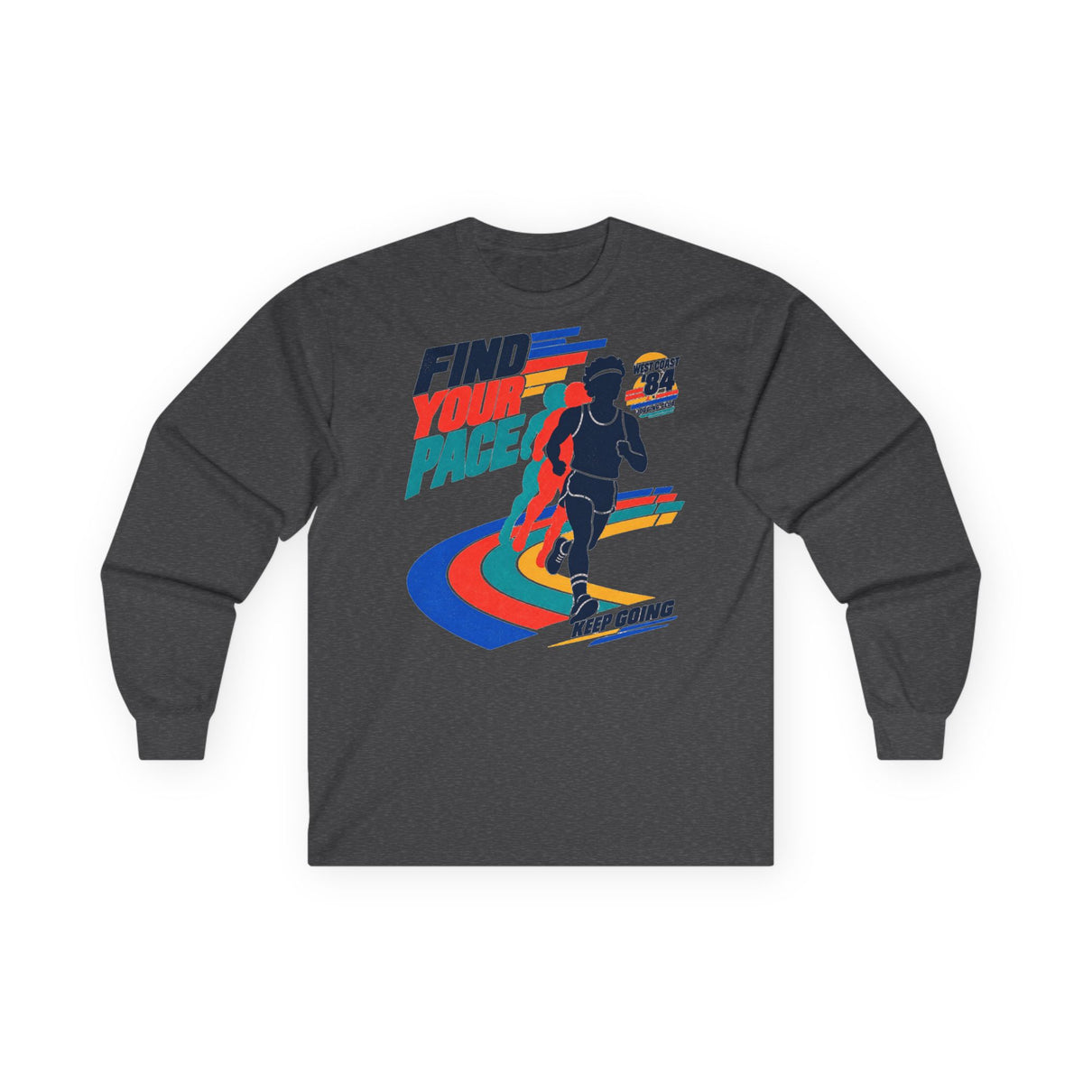 Find Your Pace – Retro Running Long Sleeve