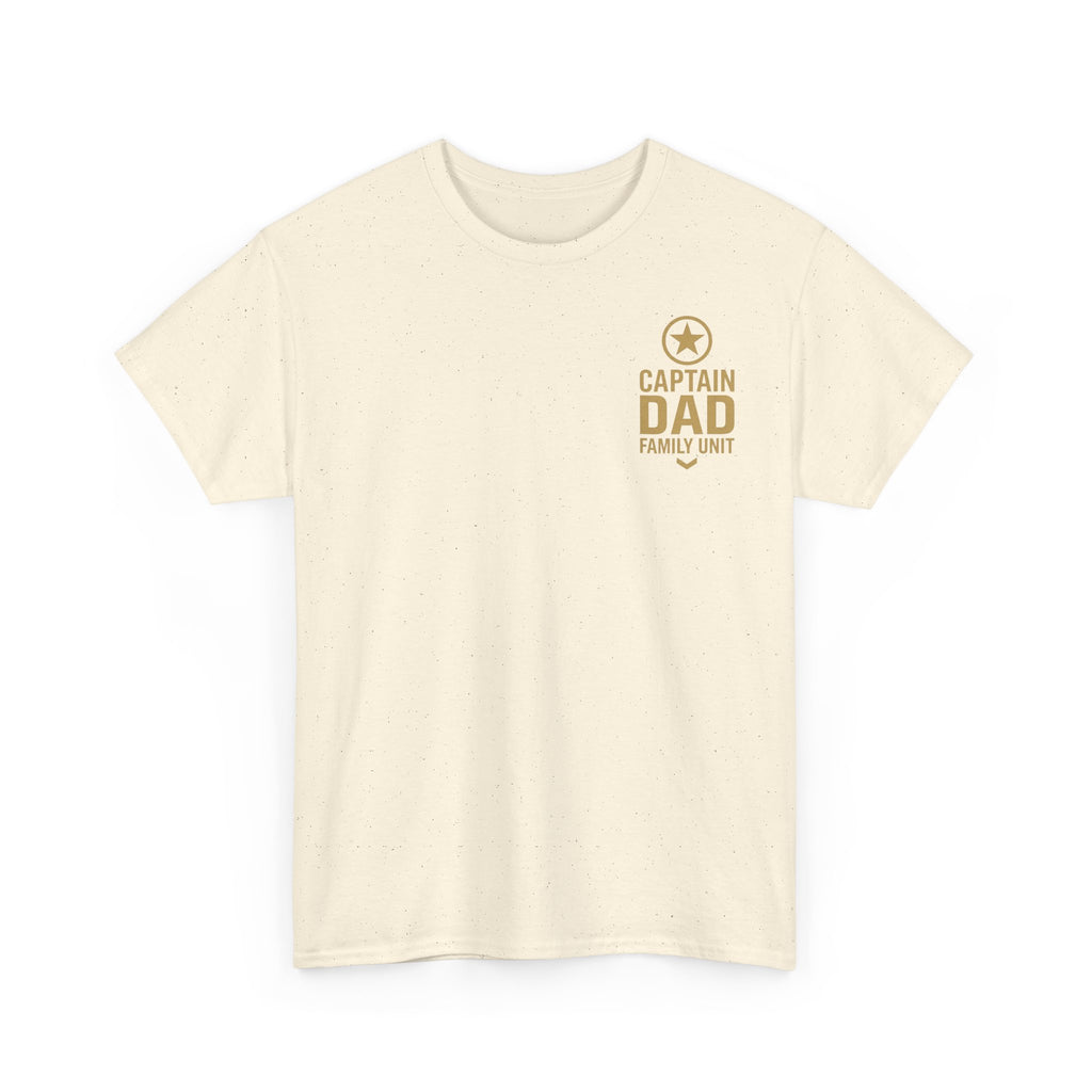 CAPTAIN DAD T-Shirt – Family Unit Military Style | Gildan 5000 Unisex Heavy Cotton Tee