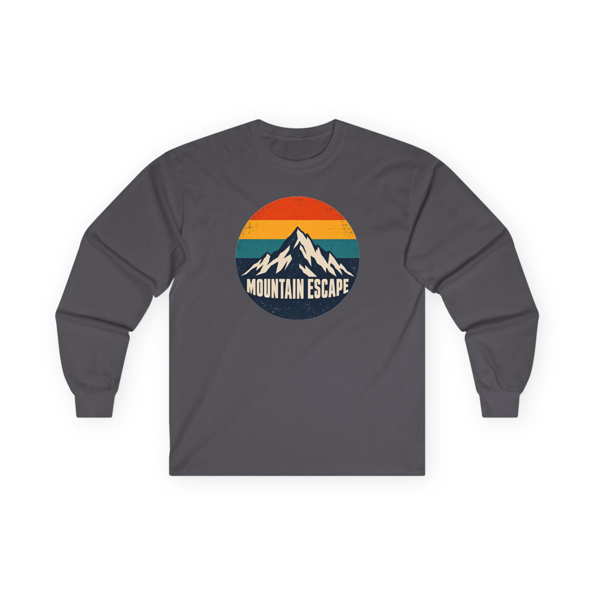 Mountain Escape – Retro 80s Long Sleeve T-Shirt