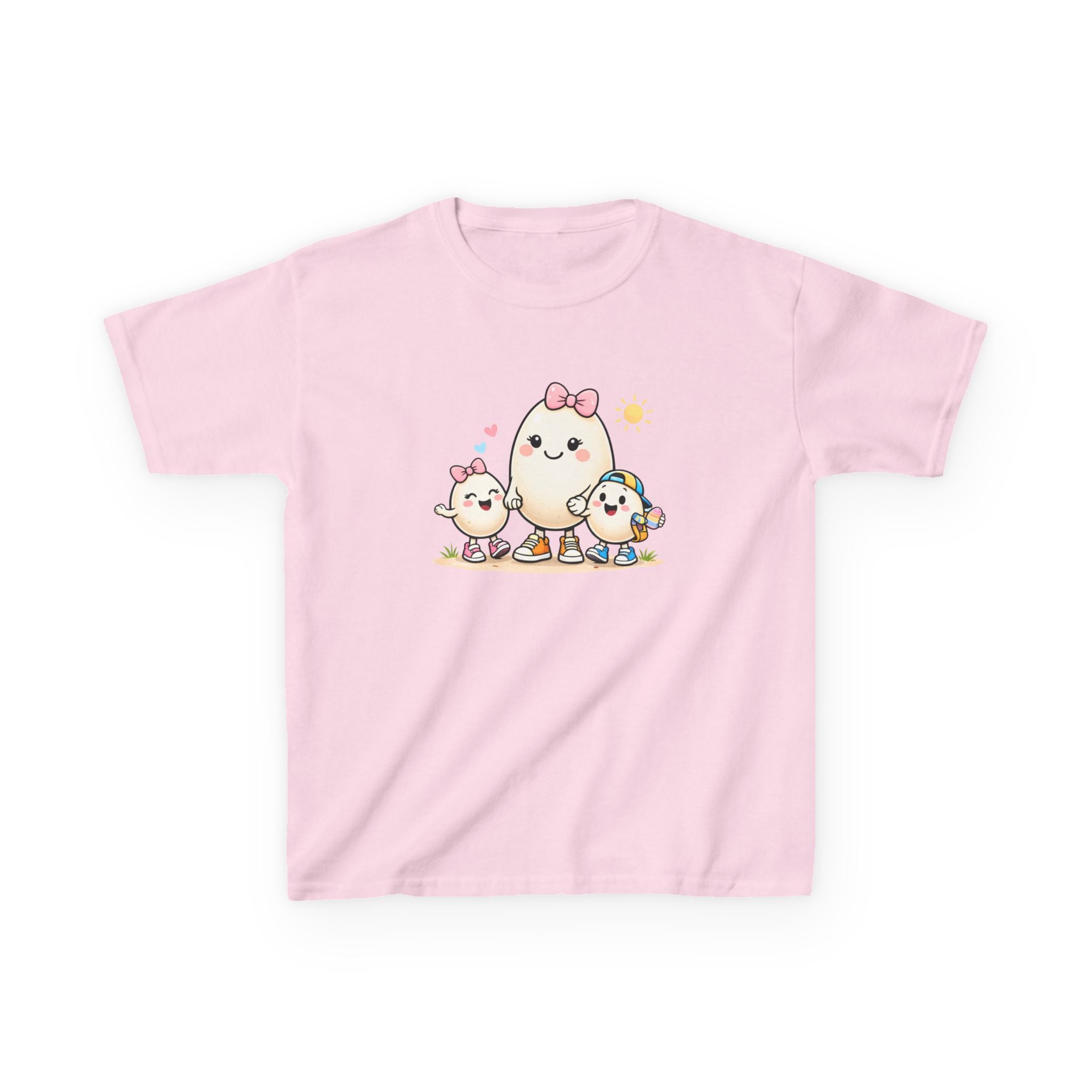 Easter Egg Family Kids T-Shirt – Cute Happy Eggs Shirt for Boys & Girls – Funny Spring Children Tee