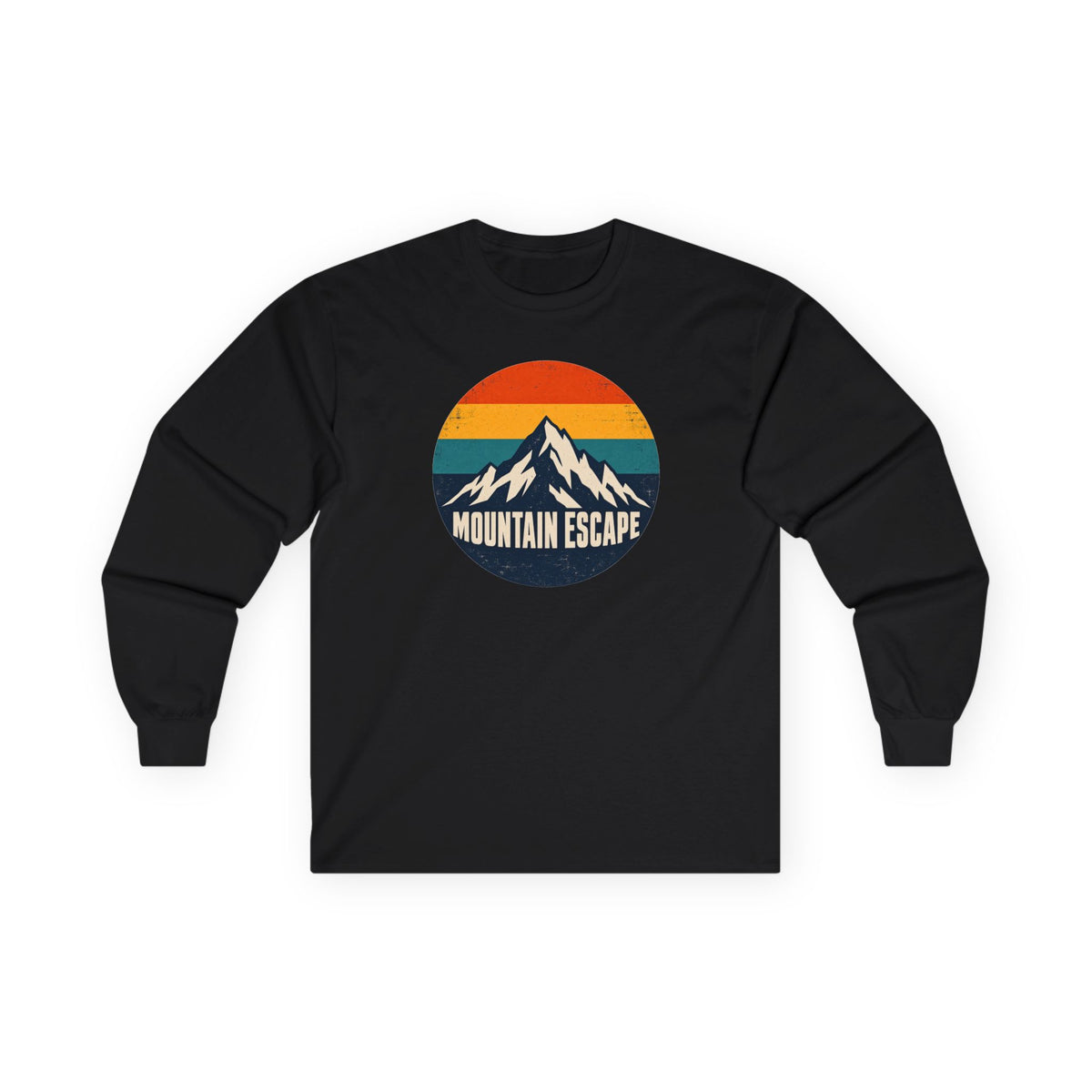 Mountain Escape – Retro 80s Long Sleeve T-Shirt