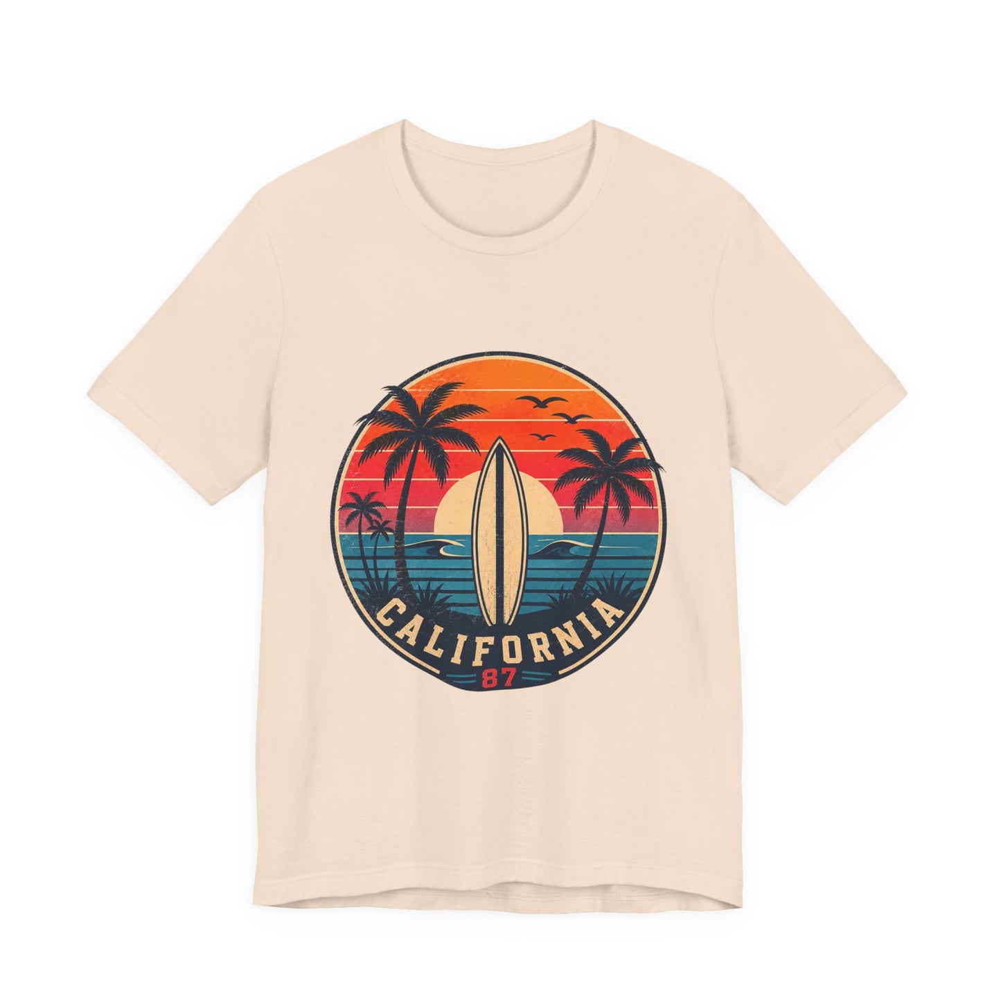 California 87 Surf Vibes Retro T-Shirt