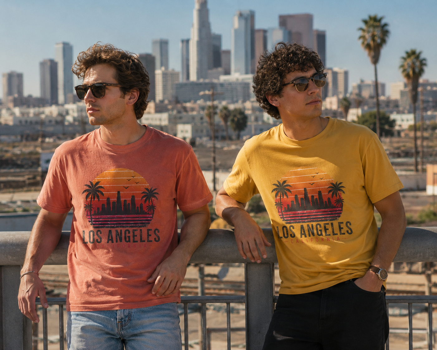 Los Angeles California Retro Sunset T-Shirt