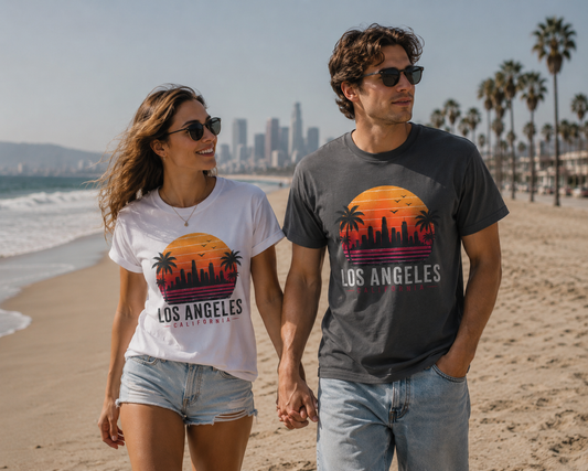 Los Angeles California Retro Sunset T-Shirt