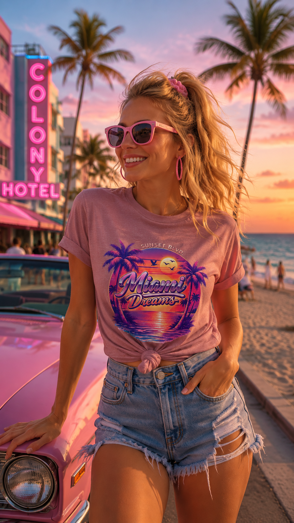 Miami Dreams Sunset Blvd. T-Shirt