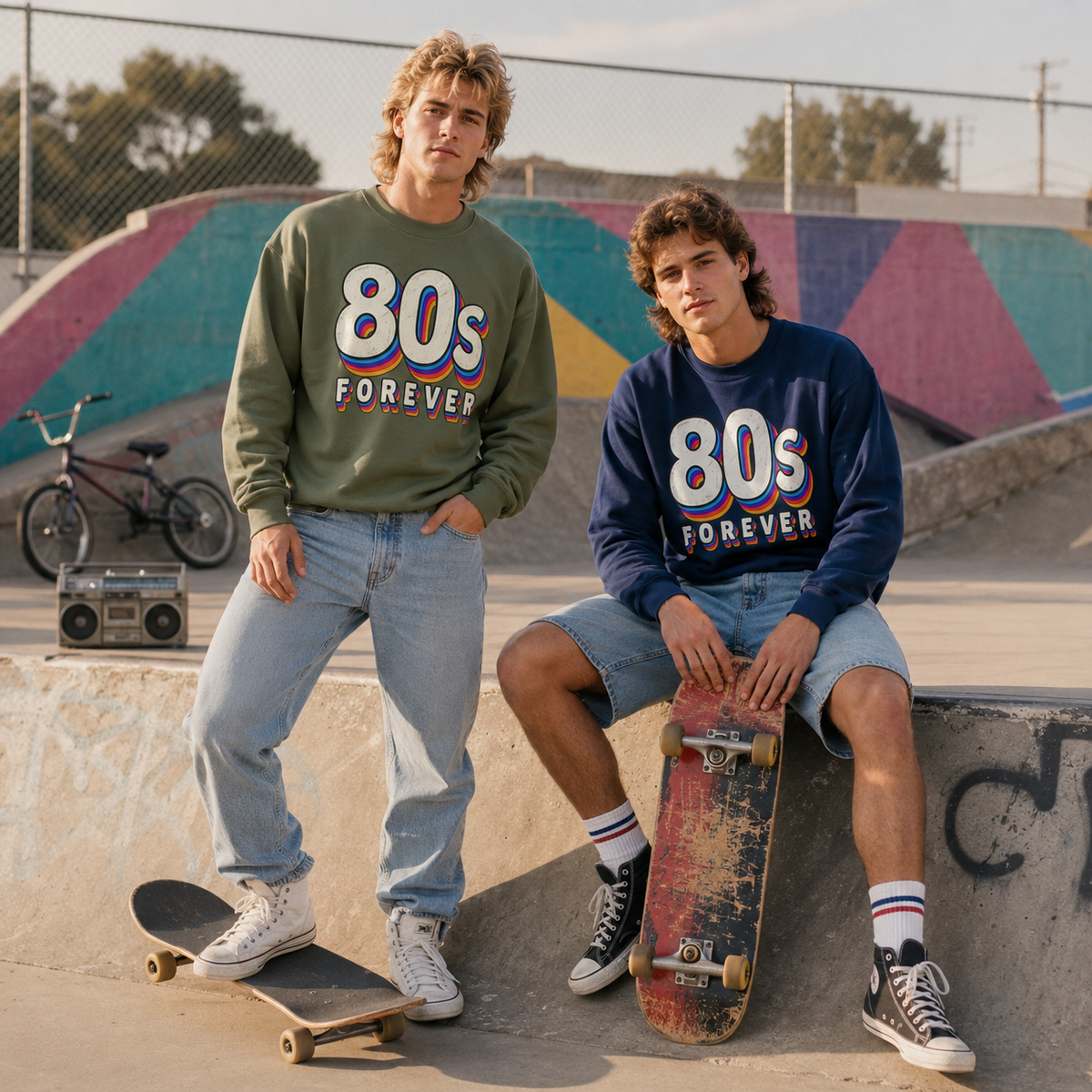 80s Forever Retro Crewneck Sweatshirt