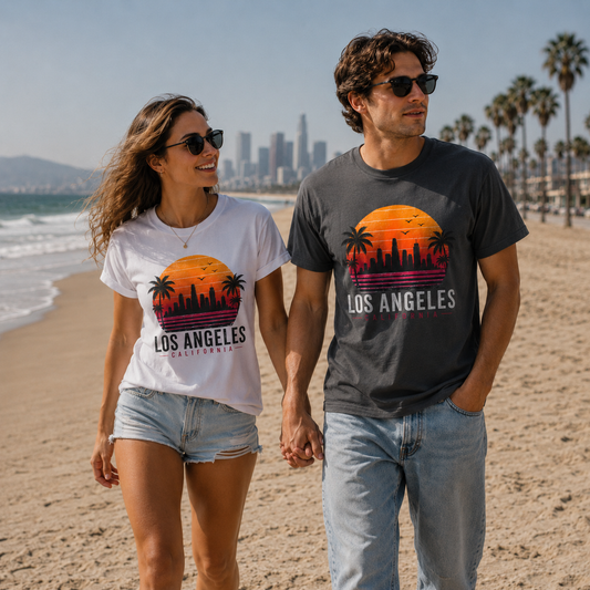 Los Angeles California Retro Sunset T-Shirt