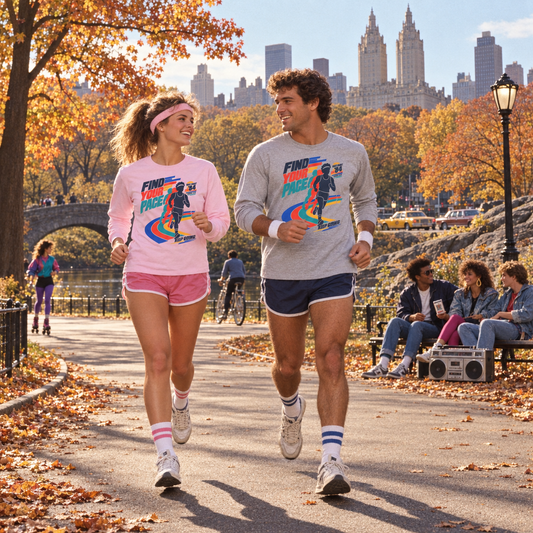 Find Your Pace – Retro Running Long Sleeve