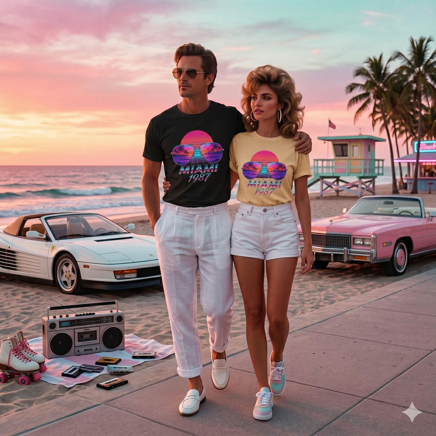 Miami 1987 Retro T-Shirt