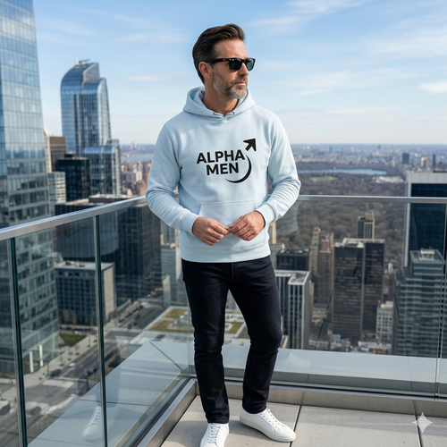 ALFA MAN Hooded Sweatshirt – Premium Comfort Hoodie for Confident Men